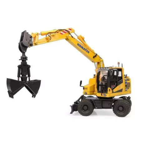 Marketplace : Pelle sur pneus KOMATSU PW148-11 avec godet et benne ...