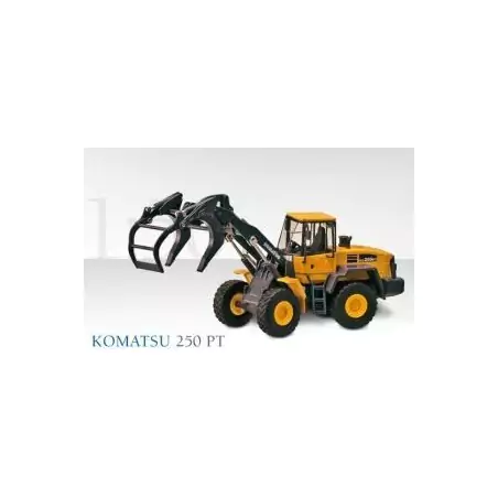 Marketplace : Chargeur sur roues KOMATSU WA 250 PT avec Pince à Gru...