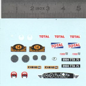 Décalcomanie - Citroën DS Proto Rallye du Maroc - Ech. 1:43 |Pièces...