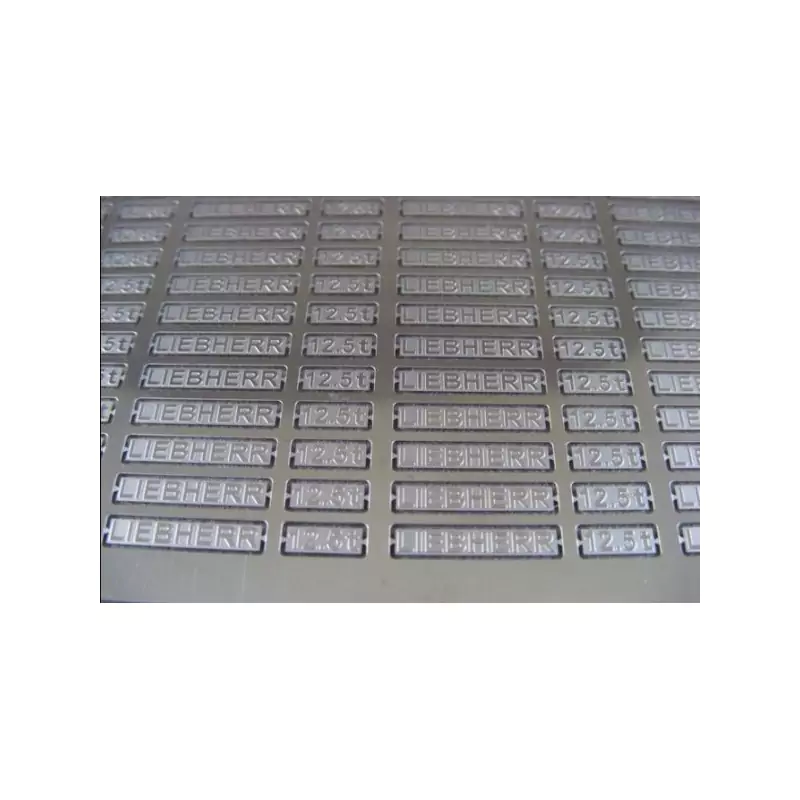 Marketplace : Gravure pour contrepoids LIEBHERR LR / LG1750 - YCC -...