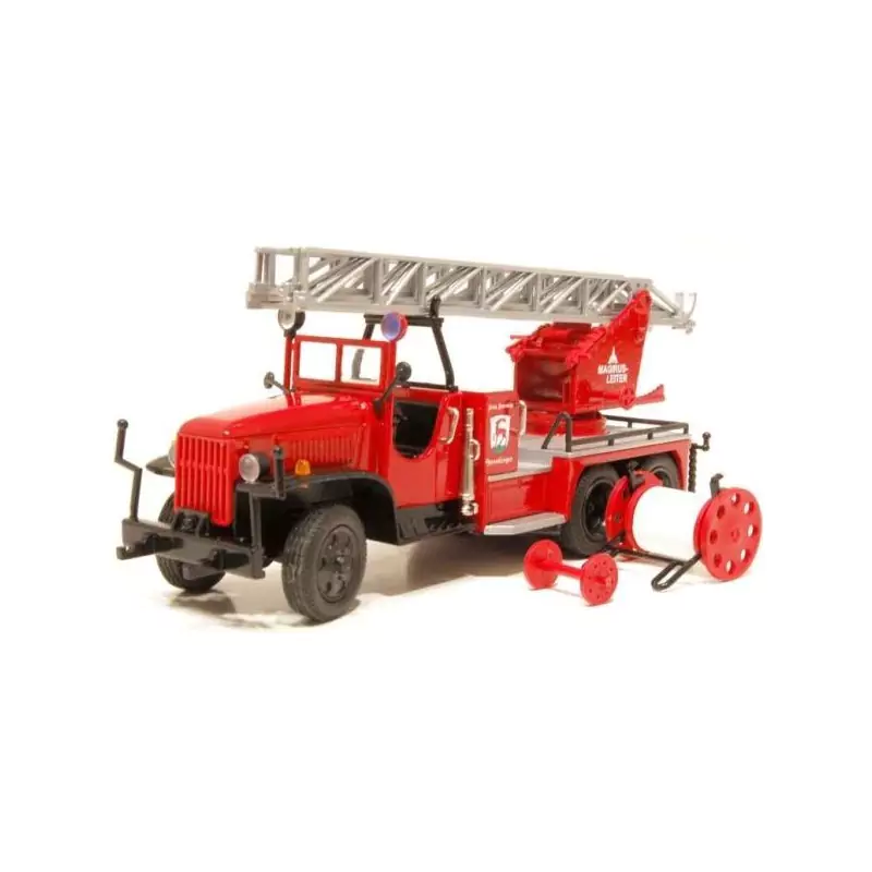 Marketplace : MAGIRUS 6x4 Pompier avec échelle - Conrad - 1:50