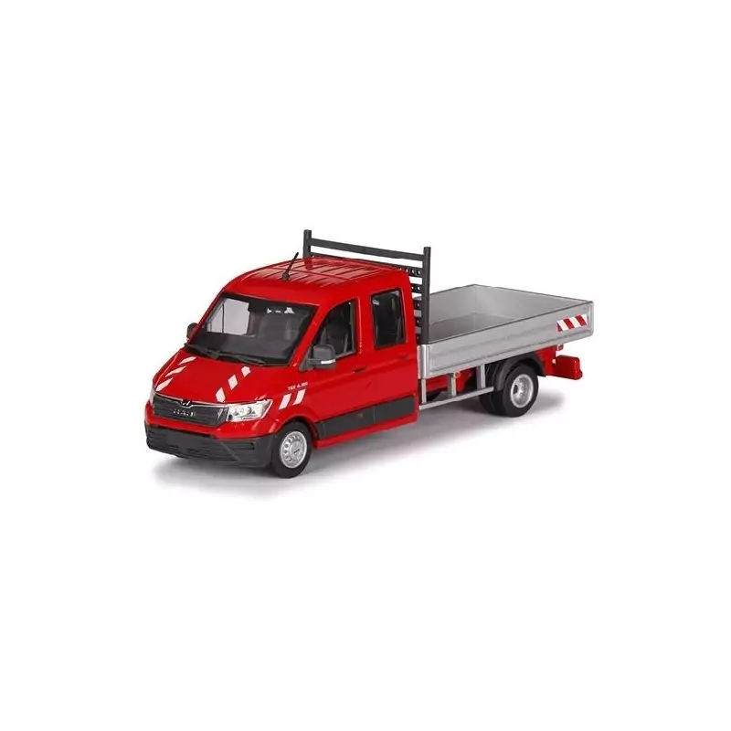 Marketplace : Camion benne MAN TGE rouge - - Conrad - 1:50