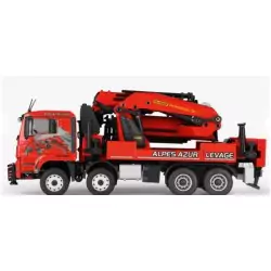 Marketplace : MAN TGS Euro 6 4 Essieux avec grue de déchargement PA...