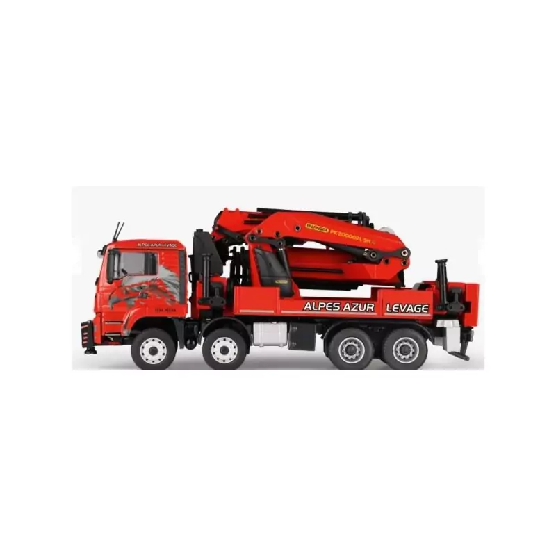 Marketplace : MAN TGS Euro 6 4 Essieux avec grue de déchargement PA...