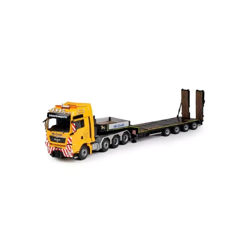 Marketplace : MAN TGX 8x4 avec remorque porte engins 4 essieux AB C...