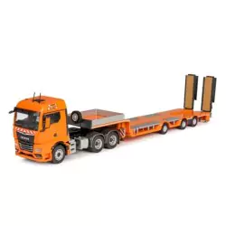 Marketplace : MAN TGX GM 6x4 avec porte engins 3 Essieux Orange - C...