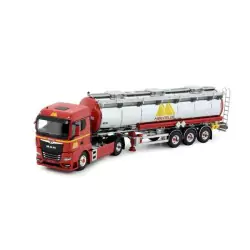 Marketplace : MAN TGX GM 4x2 avec remorque citerne 3 essieux MERVIE...