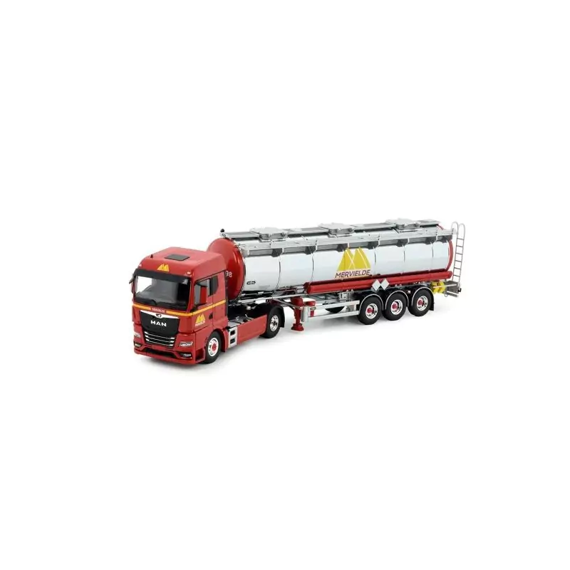 Marketplace : MAN TGX GM 4x2 avec remorque citerne 3 essieux MERVIE...