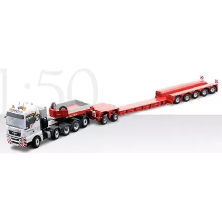Marketplace : MAN TGX XXL 10x4 Avec remorque extensible surbaissée ...