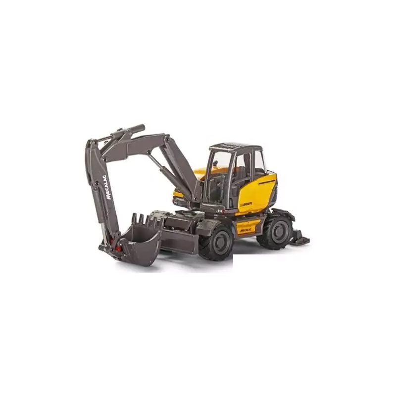 Marketplace : Pelle sur pneus MECALAC 15MWR avec bras déporté - Con...