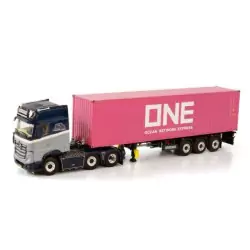 Marketplace : MERCEDES ACTROS MP4 GIGA SPACE 6x2 avec remorque port...