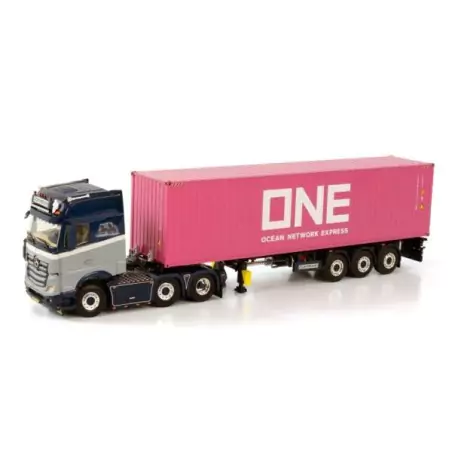 Marketplace : MERCEDES ACTROS MP4 GIGA SPACE 6x2 avec remorque port...