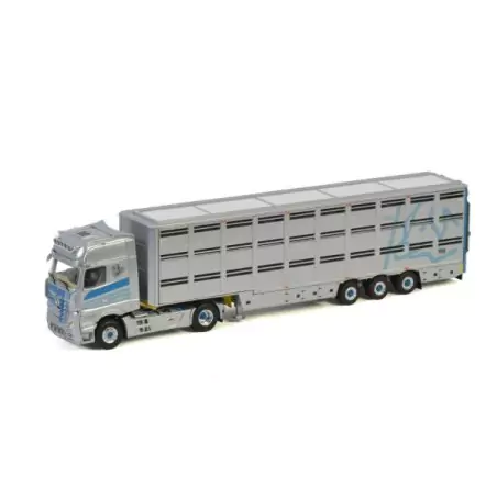 Marketplace : MERCEDES ACTROS MP5 GIGASPACE 4x2 avec remorque 3 ess...