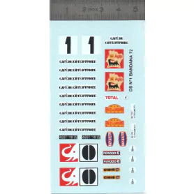 Décalcomanie - Citroën DS N°1 Bandana - Ech 1:43 |Pièces et kits po...