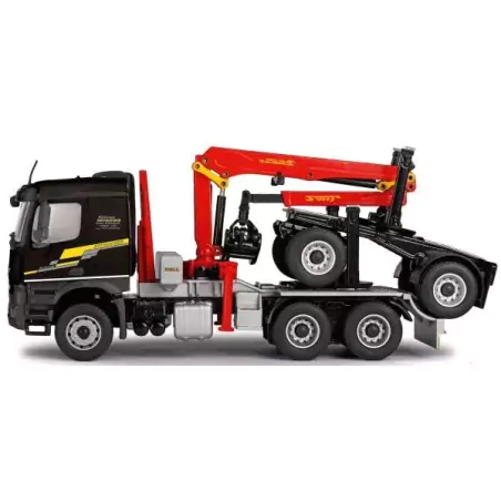 Marketplace : MERCEDES BENZ Arocs 6x4 porteur grumier avec grue Eps...