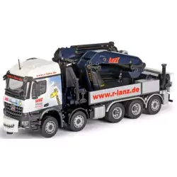 Marketplace : MERCEDES BENZ Arocs 10x4 avec grue de déchargement PA...