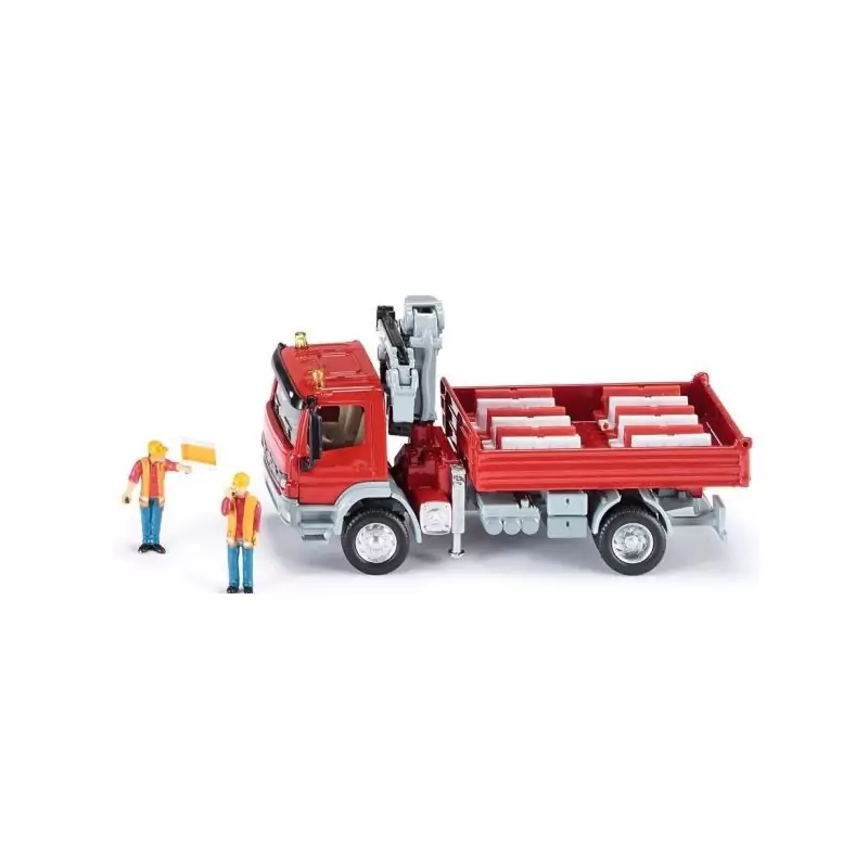 Marketplace : MERCEDES BENZ Atego benne 4x2 avec grue personnages e...