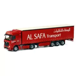 Marketplace : MERCEDES Actros MP4 4x2 avec remorque bâchée 3 Essieu...