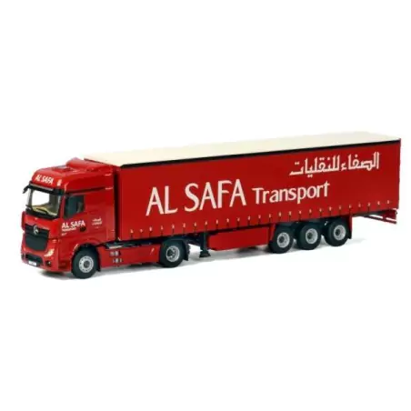 Marketplace : MERCEDES Actros MP4 4x2 avec remorque bâchée 3 Essieu...