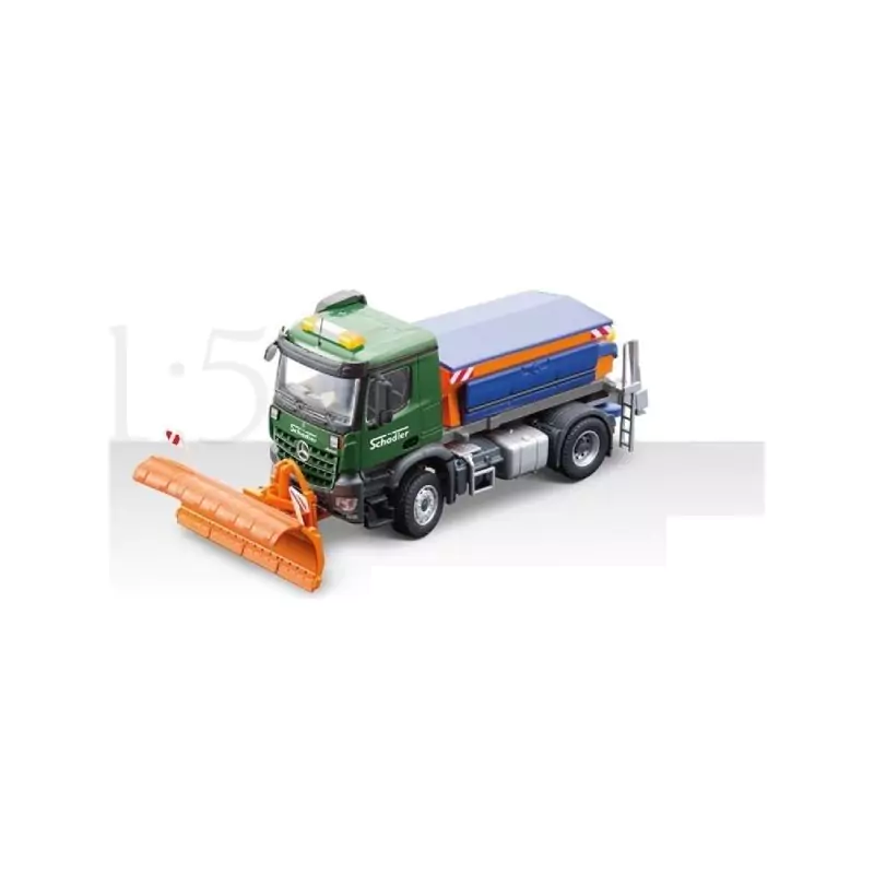 Marketplace : MERCEDES-BENZ AROCS 4x2 avec saleuse et lame de dénei...