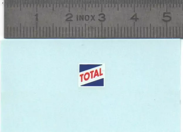 Décalcomanie - TOTAL - 8X7mm - Ech. 1:43 - Par 2 |Pièces et kits po...