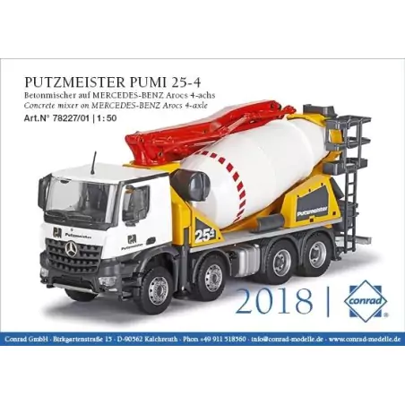 Marketplace : MERCEDES-BENZ Arocs 8x4 Toupie PUTZMEISTER avec bras ...