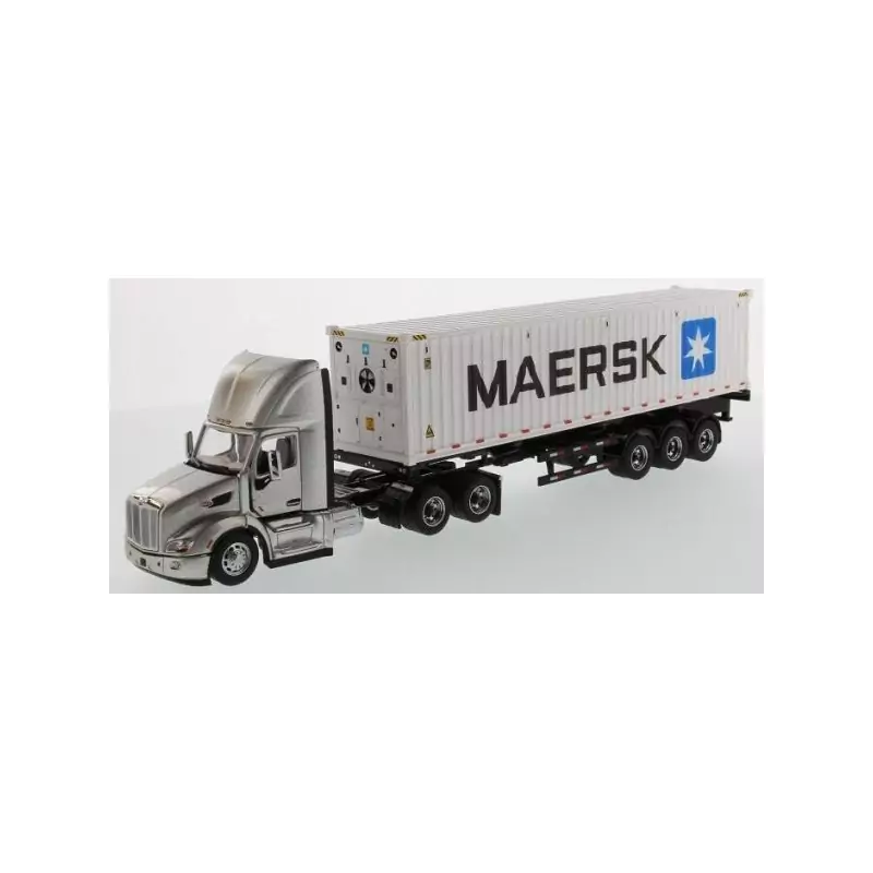 Marketplace : PETERBILT 579 6x2 avec porte container et container 4...