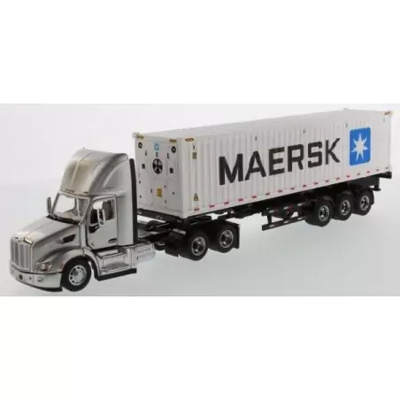 Marketplace : PETERBILT 579 6x2 avec porte container et container 4...