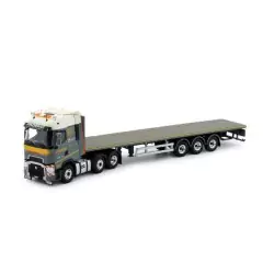Marketplace : RENAULT T HIGH 6x2 avce plateau 3 essieux FRIDERICI -...