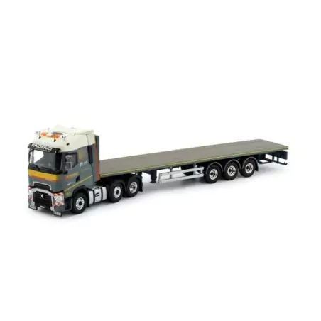 Marketplace : RENAULT T HIGH 6x2 avce plateau 3 essieux FRIDERICI -...