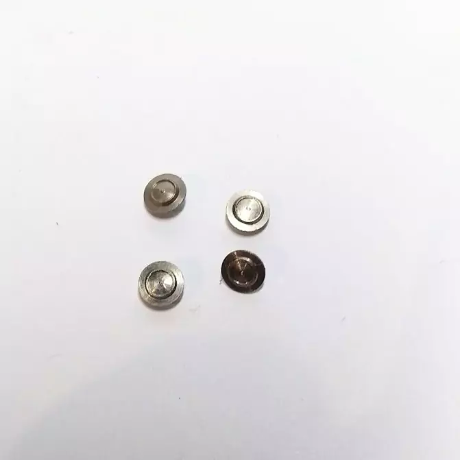 4 inserts pour centre de roue - Laiton + Nickelage - ø4.50 mm - CPC...