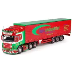 Marketplace : SCANIA 164 Topline 4 avec semi bachée 3 essieux Mc Ga...