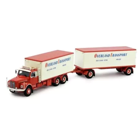 Marketplace : SCANIA LS76 6x4 porteur avec remorque 2 Essieux OVERL...