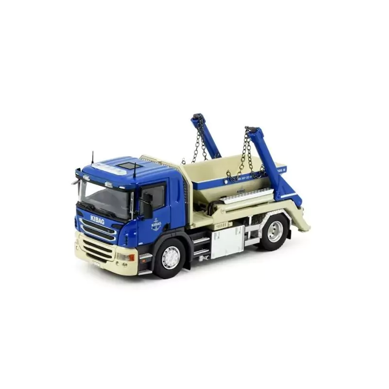 Marketplace : SCANIA P 4x2 porteur multi-benne KIBAG - Tekno - 1:50