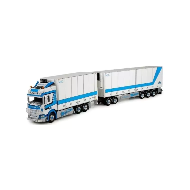 Marketplace : SCANIA R highline Porteur 3 Essieux avec semi frigori...