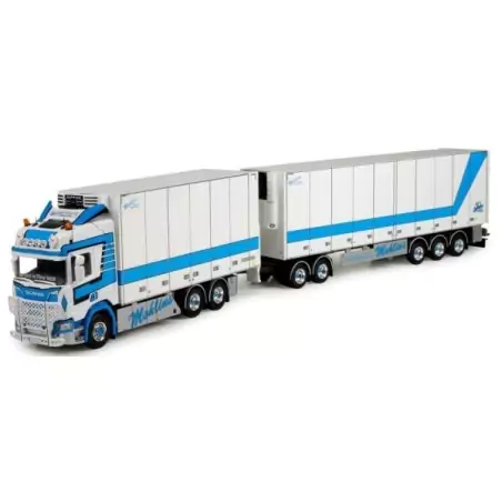 Marketplace : SCANIA R highline Porteur 3 Essieux avec semi frigori...