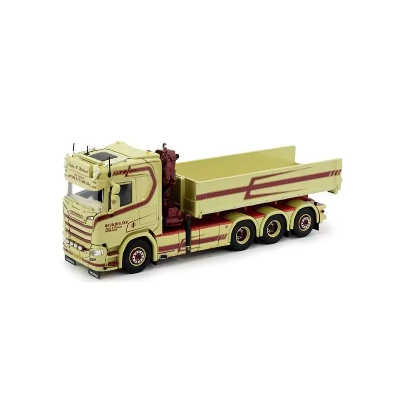 Marketplace : SCANIA R 8x4 porteur avec ampliroll et grue de déchar...