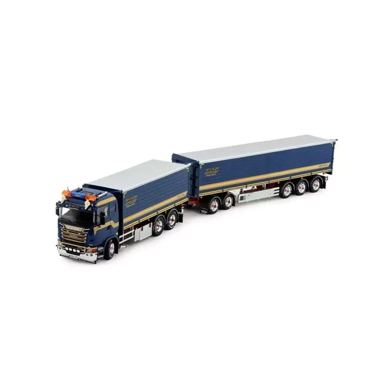 Marketplace : SCANIA R 6x4 porteur avec remorque 2+3 Essieux HNT - ...