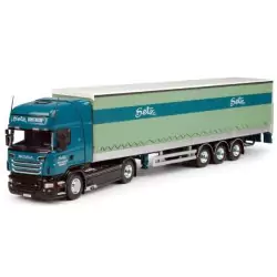 Marketplace : SCANIA R09 Topline 4x2 avec semi bachée 3 essieux tra...