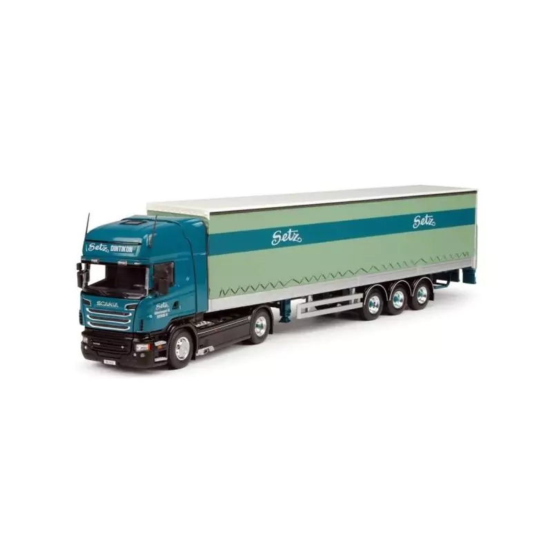 Marketplace : SCANIA R09 Topline 4x2 avec semi bachée 3 essieux tra...