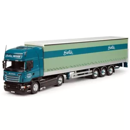 Marketplace : SCANIA R09 Topline 4x2 avec semi bachée 3 essieux tra...