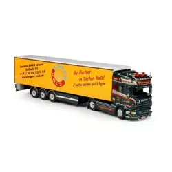 Marketplace : SCANIA R09 Topline 4x2 avec remorque 3 essieux WIESIN...