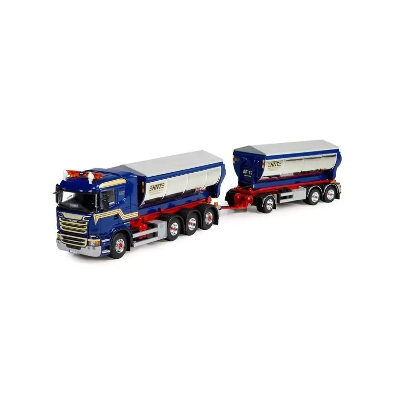 Marketplace : SCANIA R13 porteur benne déposable et remorque transp...