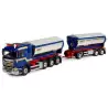 Marketplace : SCANIA R13 porteur benne déposable et remorque transp...