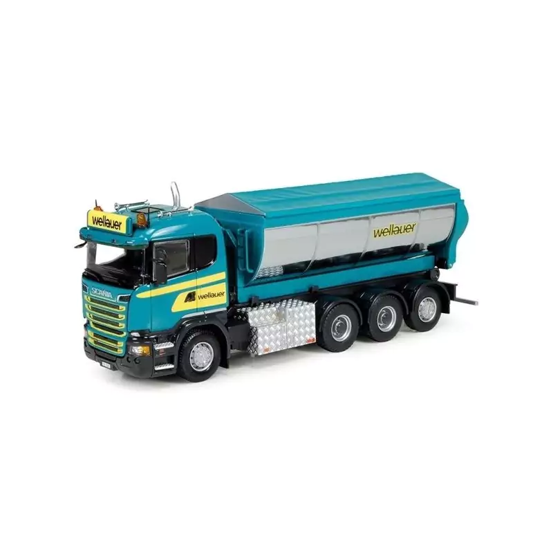Marketplace : SCANIA R13 8x4 benne déposable Wellauer - Tekno - 1:50