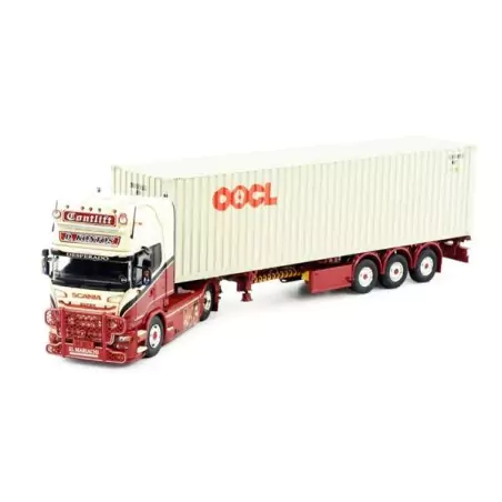 Marketplace : SCANIA R13 Topline 4x2 avec porte container 3 Essieux...