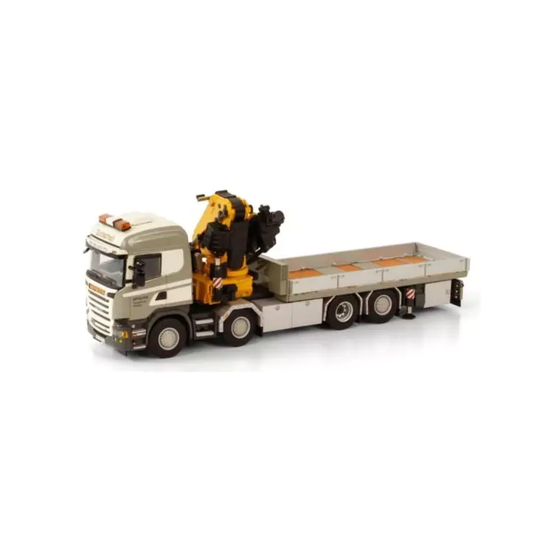 Marketplace : SCANIA R13 Highline 8x4 porteur avec grue de chargeme...