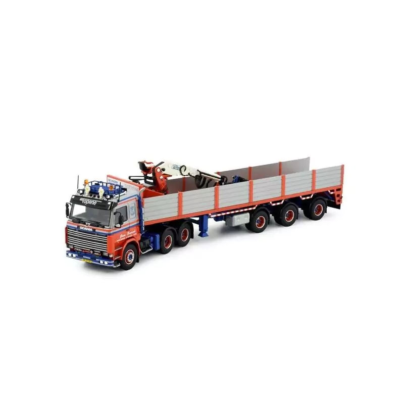 Marketplace : SCANIA R143 6x4 avec remorque et grue de chargement J...