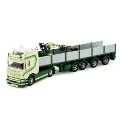 Marketplace : SCANIA R520 4x2 avec remorque et grue de chargement H...