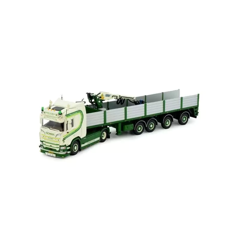 Marketplace : SCANIA R520 4x2 avec remorque et grue de chargement H...